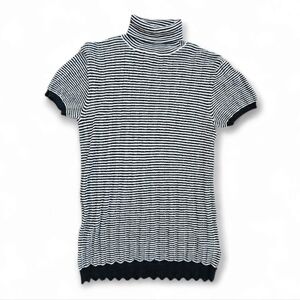 DKNY Women's Striped Turtleneck,  Size S